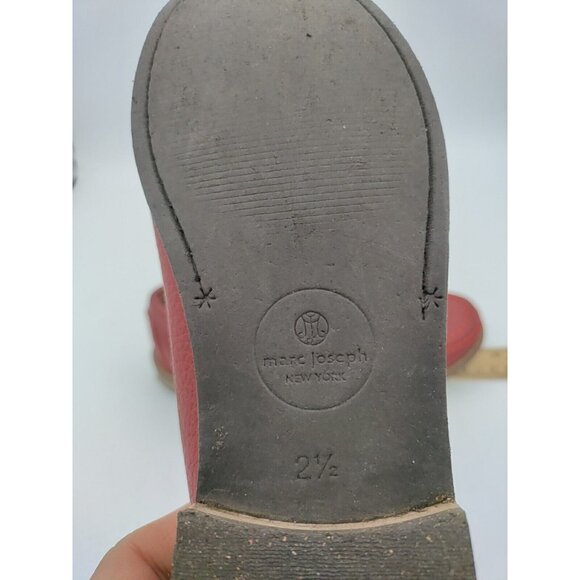 Marc Joseph Loafers Women's 5 EU 35 Slip On Red Leather Comfort Flats Career - Picture 11 of 15